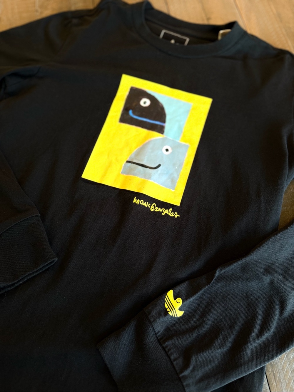 Adidas Skateboarding Mark Gonzales Shmoo Long Sleeve Shirt Black XS